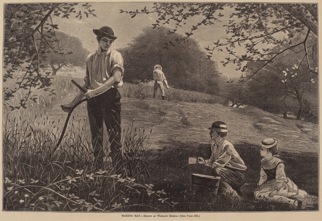 Széna készítése alkotó: Winslow Homer