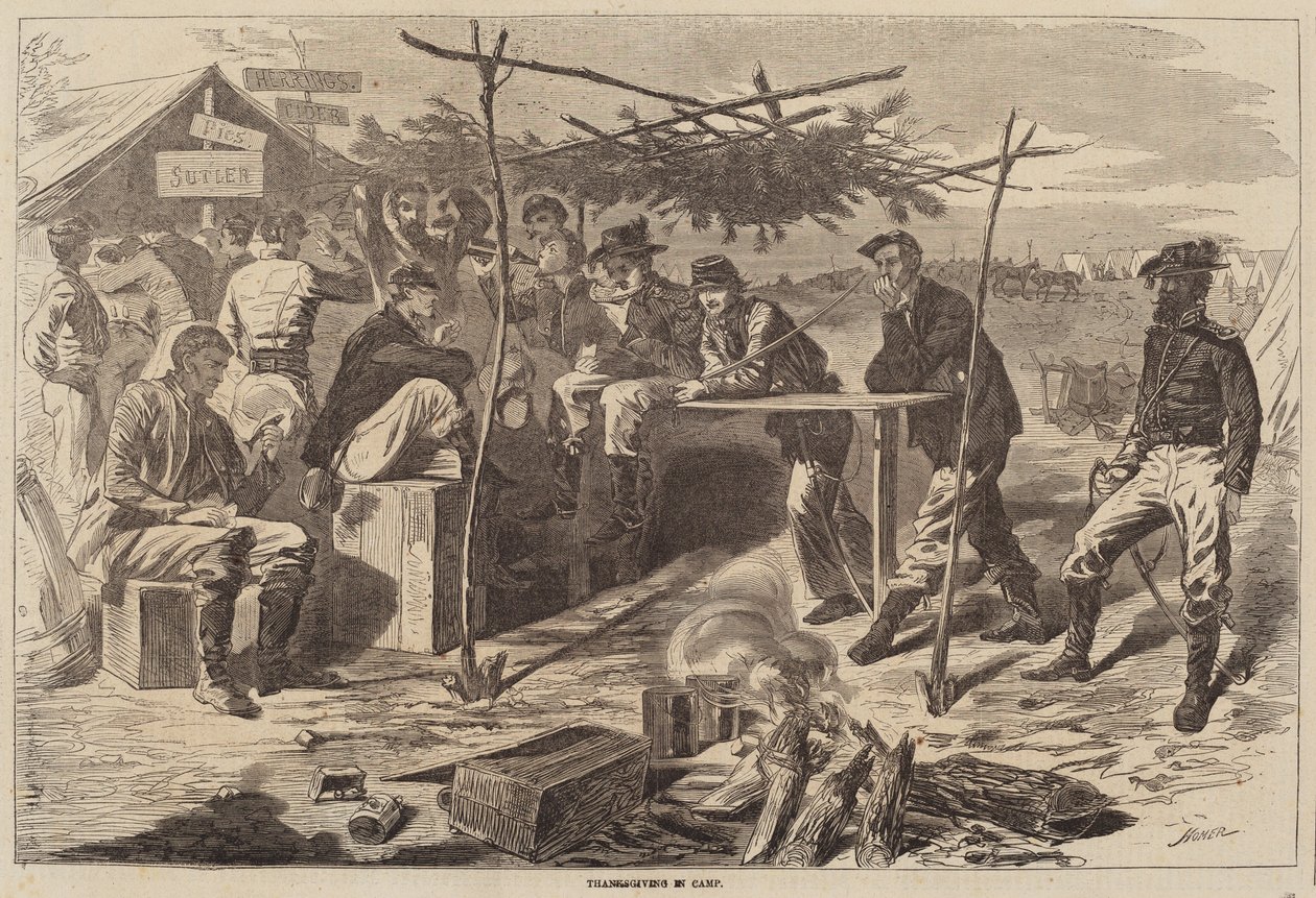 Hálaadás a táborban alkotó: after Winslow Homer