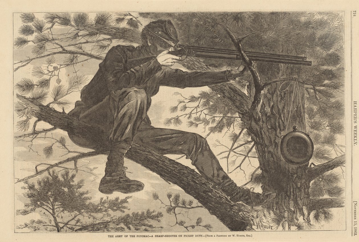The Army of the Potomac – Egy éles lövöldözős hadjáratban alkotó: Winslow Homer