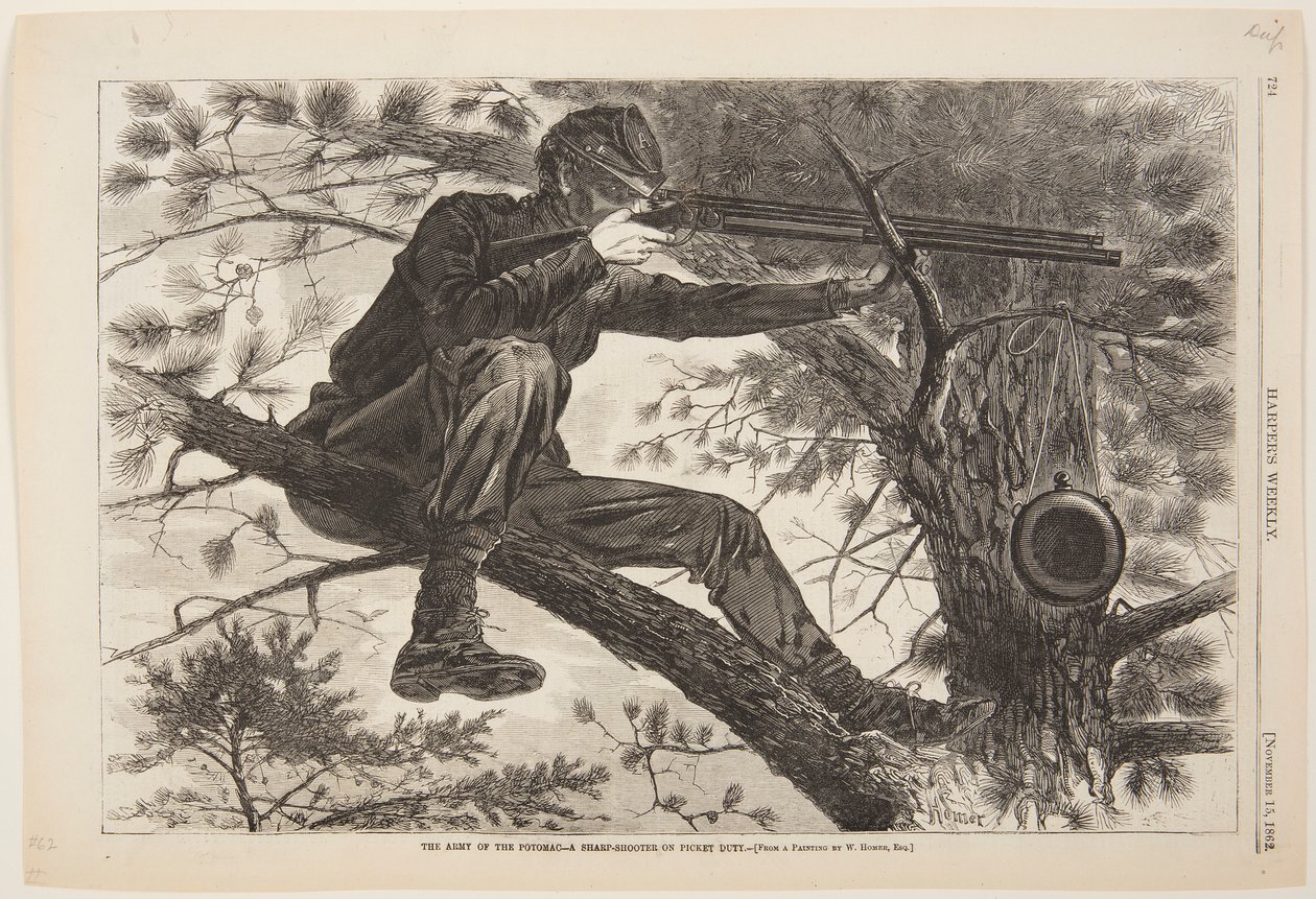 A Potomac hadserege – Egy éles lövöldözős hadjáratban alkotó: after Winslow Homer
