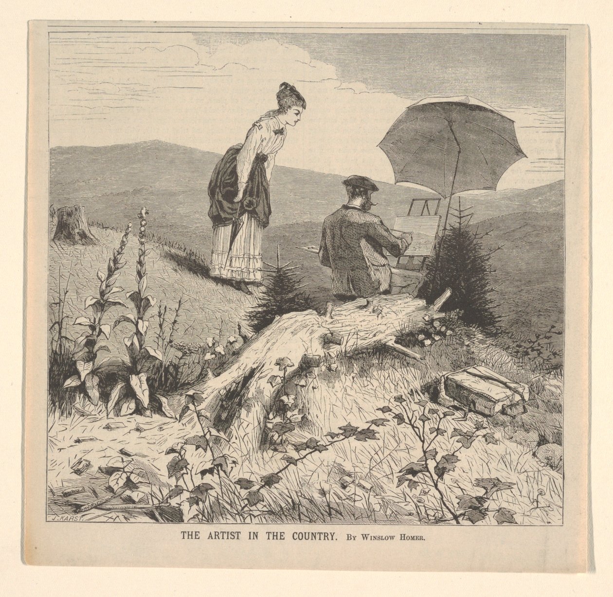 The Artist in the Country, Appletons Journal of Literature, Science and Art, 1869. június 19., borító alkotó: after Winslow Homer