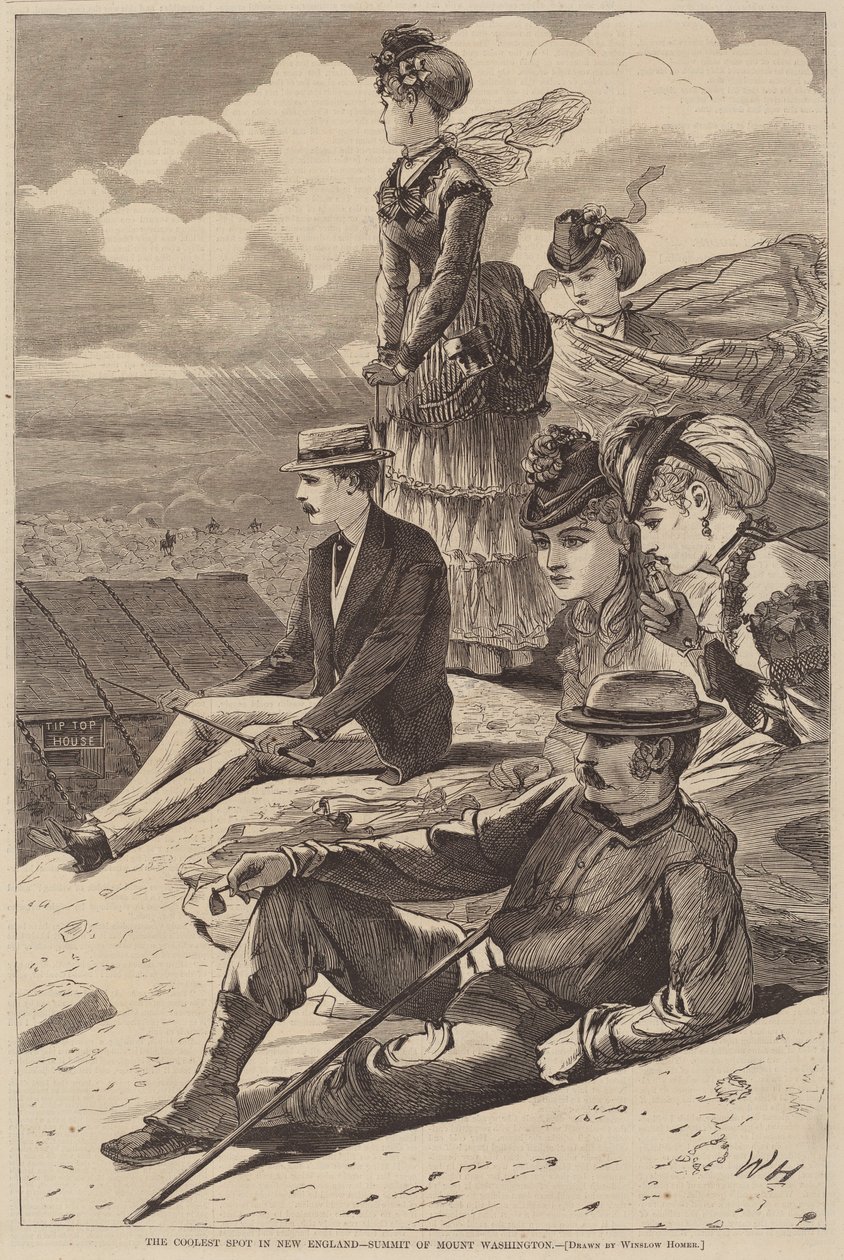 A legmenőbb hely Új-Angliában – Mount Washington csúcsa alkotó: after Winslow Homer