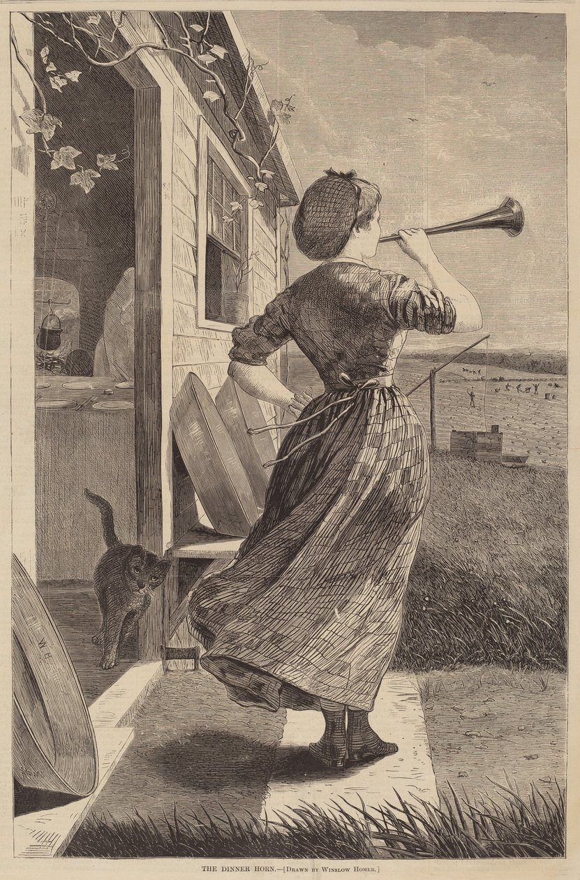A Vacsorakürt alkotó: after Winslow Homer