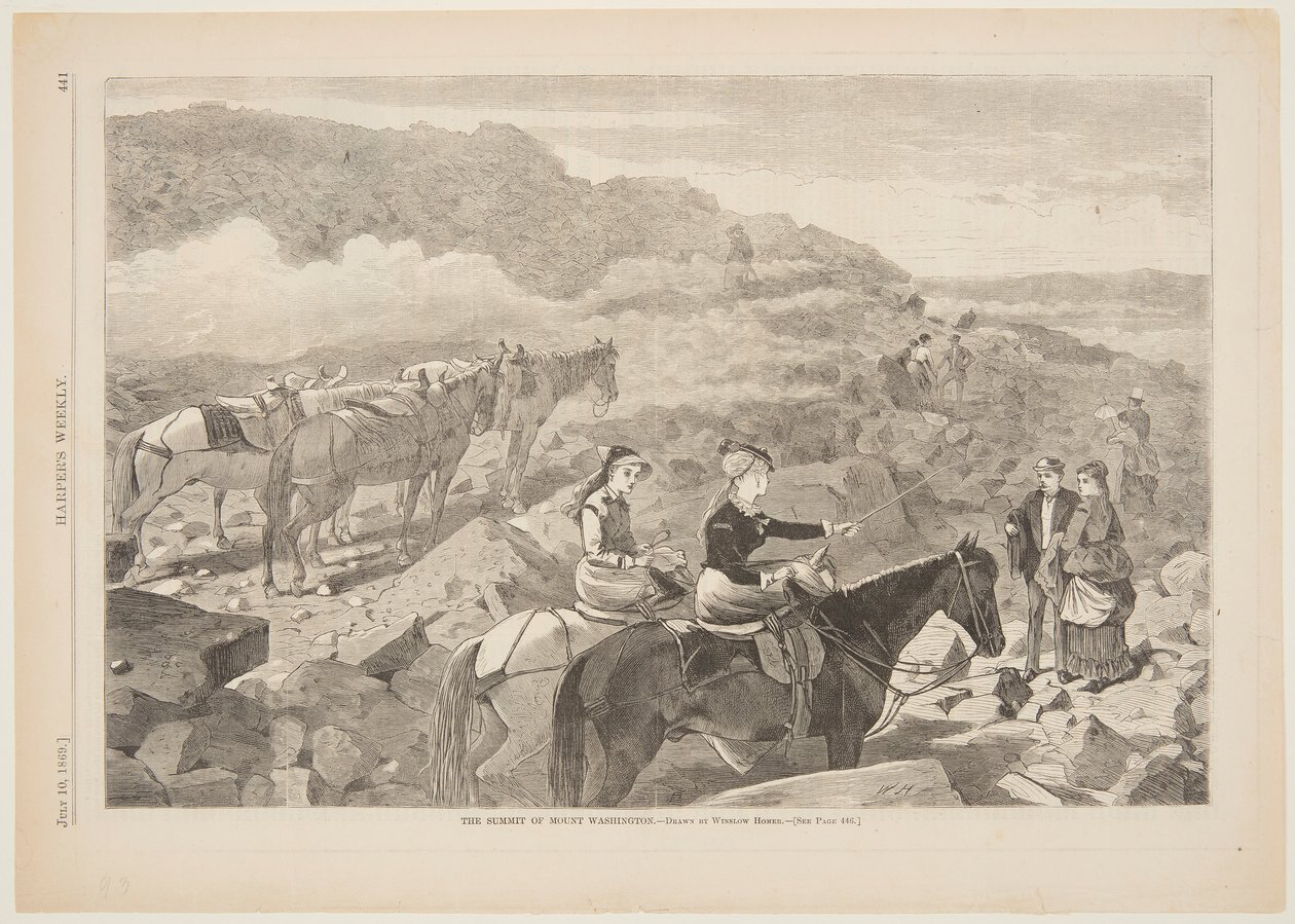 Mount Washington csúcsa alkotó: after Winslow Homer