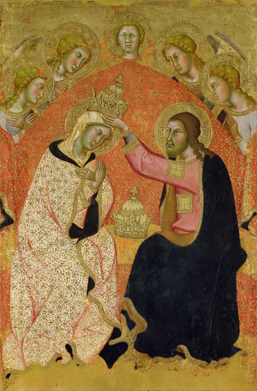 Szűz Mária megkoronázása (tempera, tábla) alkotó: also Manfredi de Battilori Bartolo di Fredi
