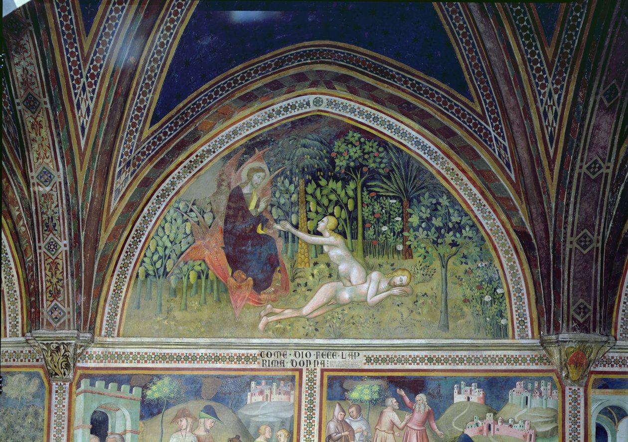 Éva teremtése, 1356-67 alkotó: also Manfredi de Battilori Bartolo di Fredi