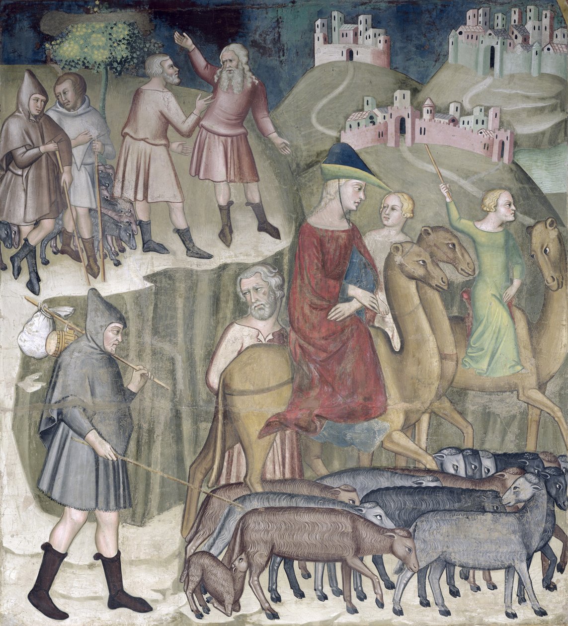 Ábrahám és Lót szétválasztása, 1356-67 alkotó: also Manfredi de Battilori Bartolo di Fredi