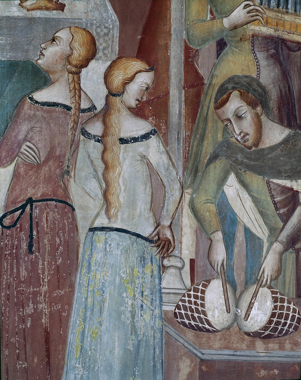How the devil asks God to tempt Job, especially the drummer alkotó: also Manfredi de Battilori Bartolo di Fredi