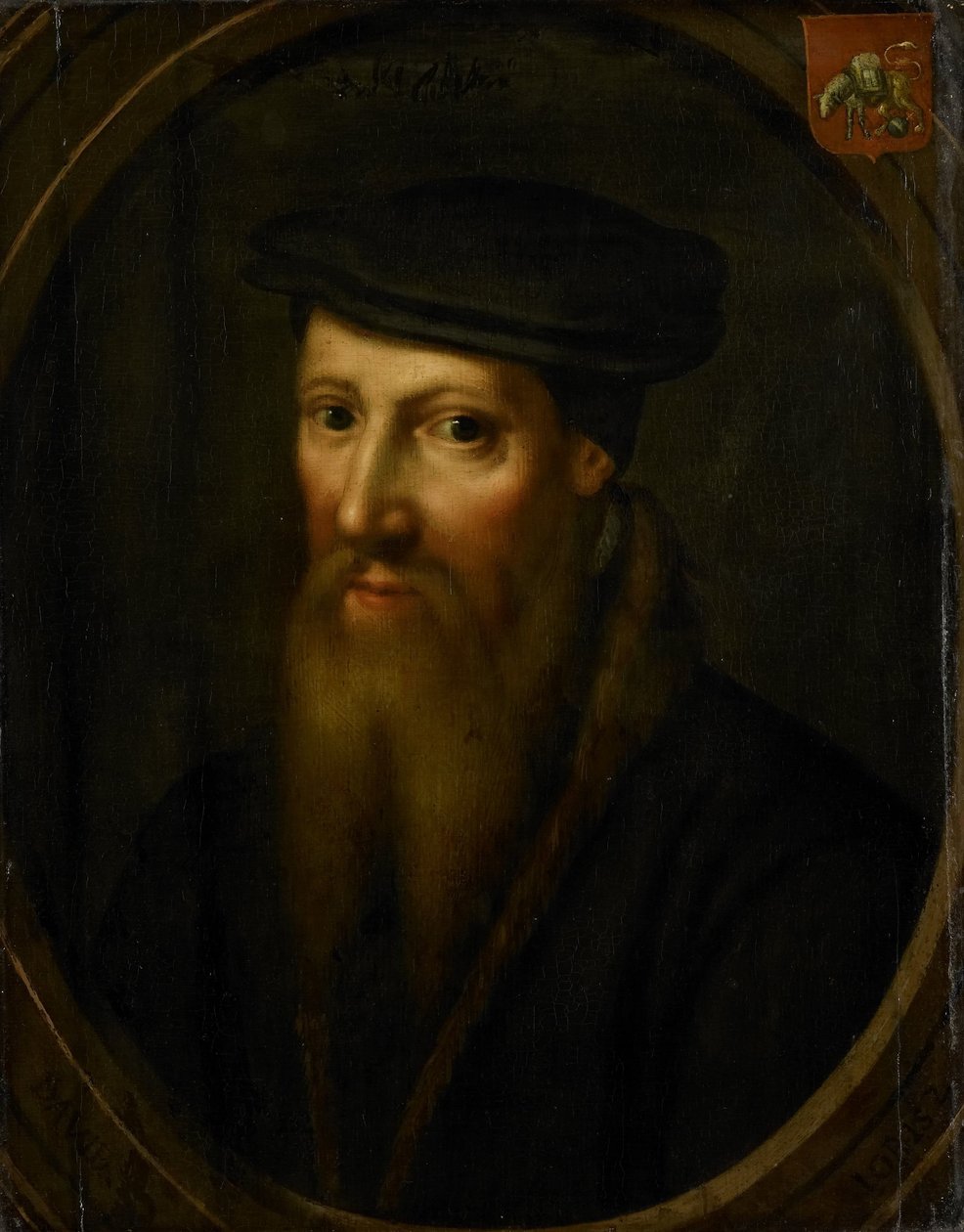Jorisz Dávid, delfti üvegfestő, fanatikus anabaptista portréja 1544 után Bázelben alkotó: anonymous (copy after)
