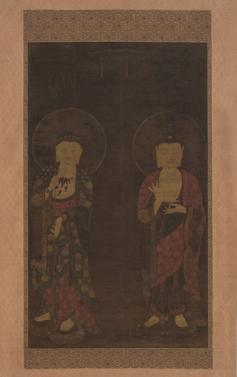 Amitabha és Kshitigarba alkotó: anonymous 