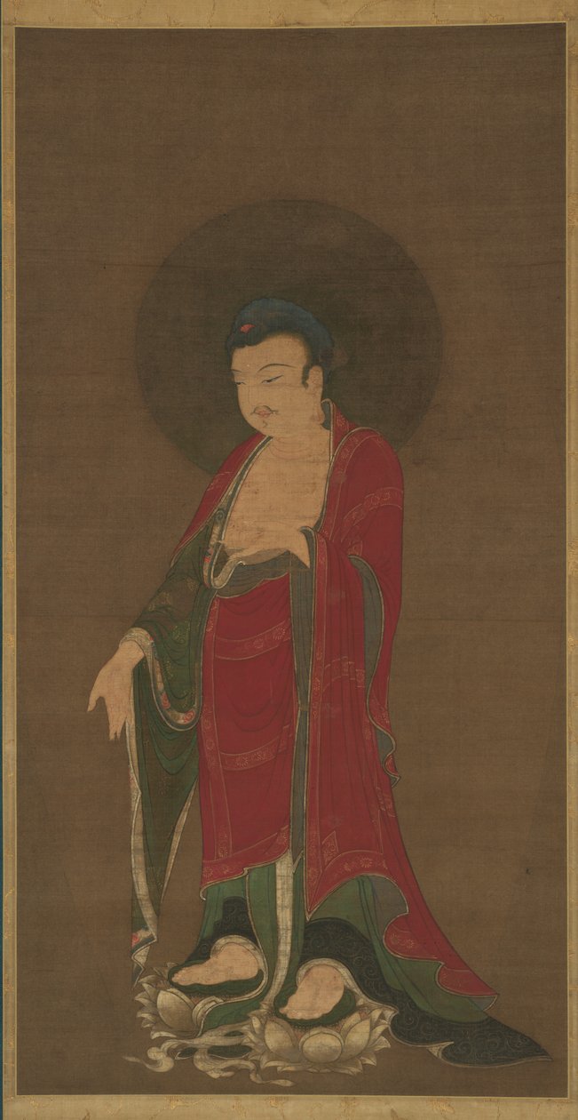 Buddha Amitabha leereszkedik az Ő Tiszta Földjéről alkotó: anonymous 