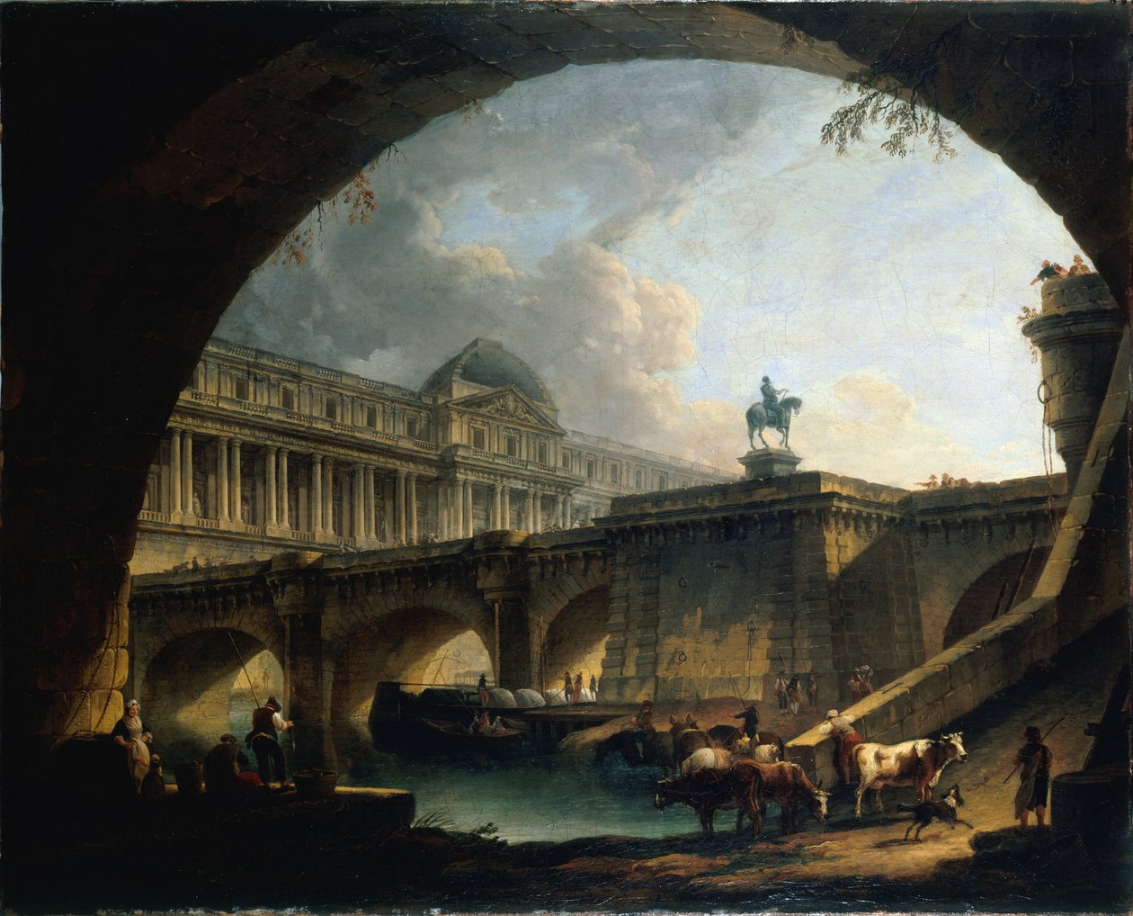 Francia: Caprice architectural : un palais inspiré du Louvre et le Pont-Neuf s