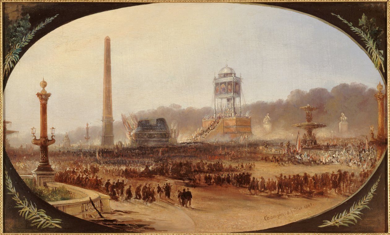 Francia: Cérémonie funèbre sur la place de la Concorde, en l