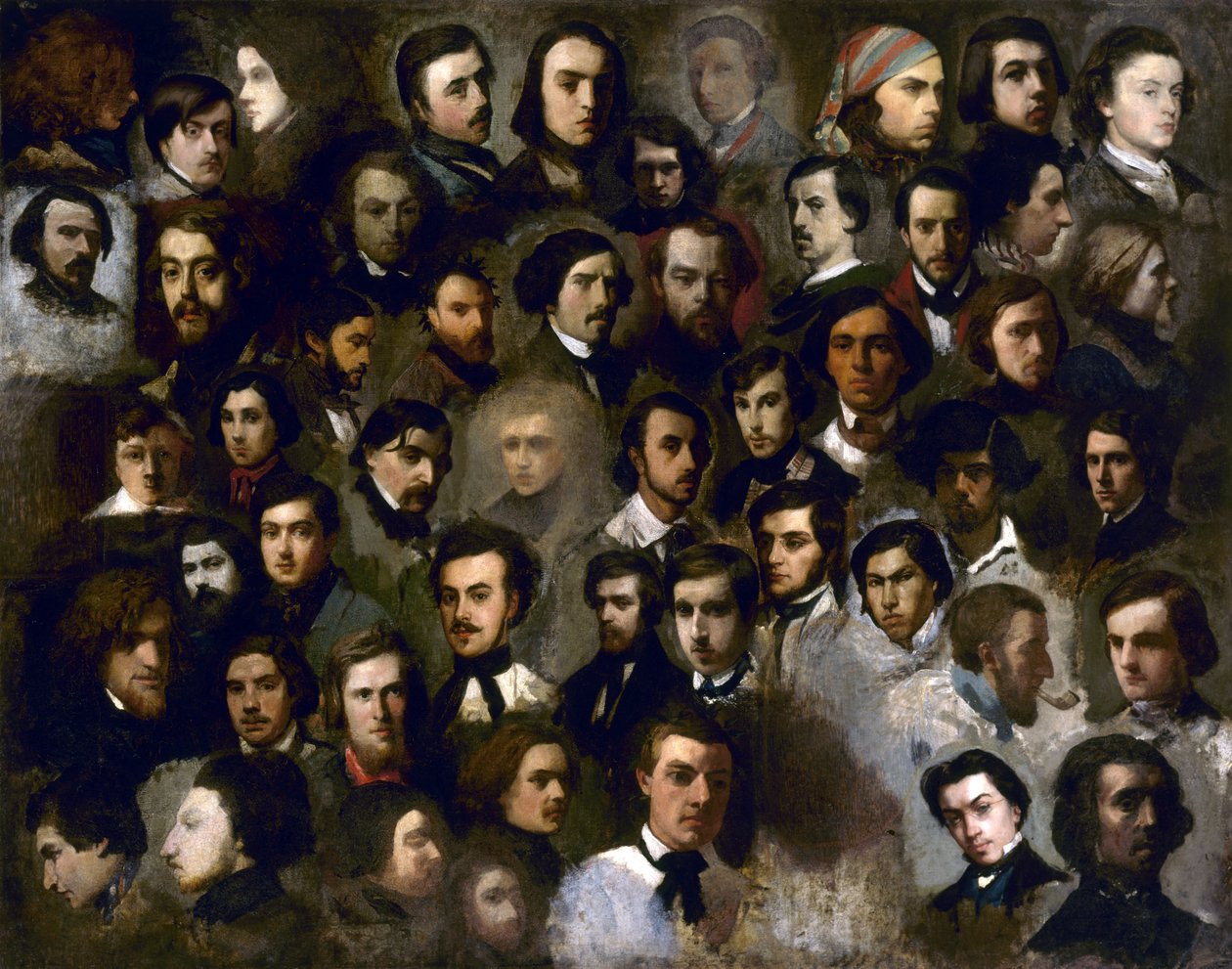 Francia: Diákportrék a Paul Delaroche műteremben alkotó: anonymous 
