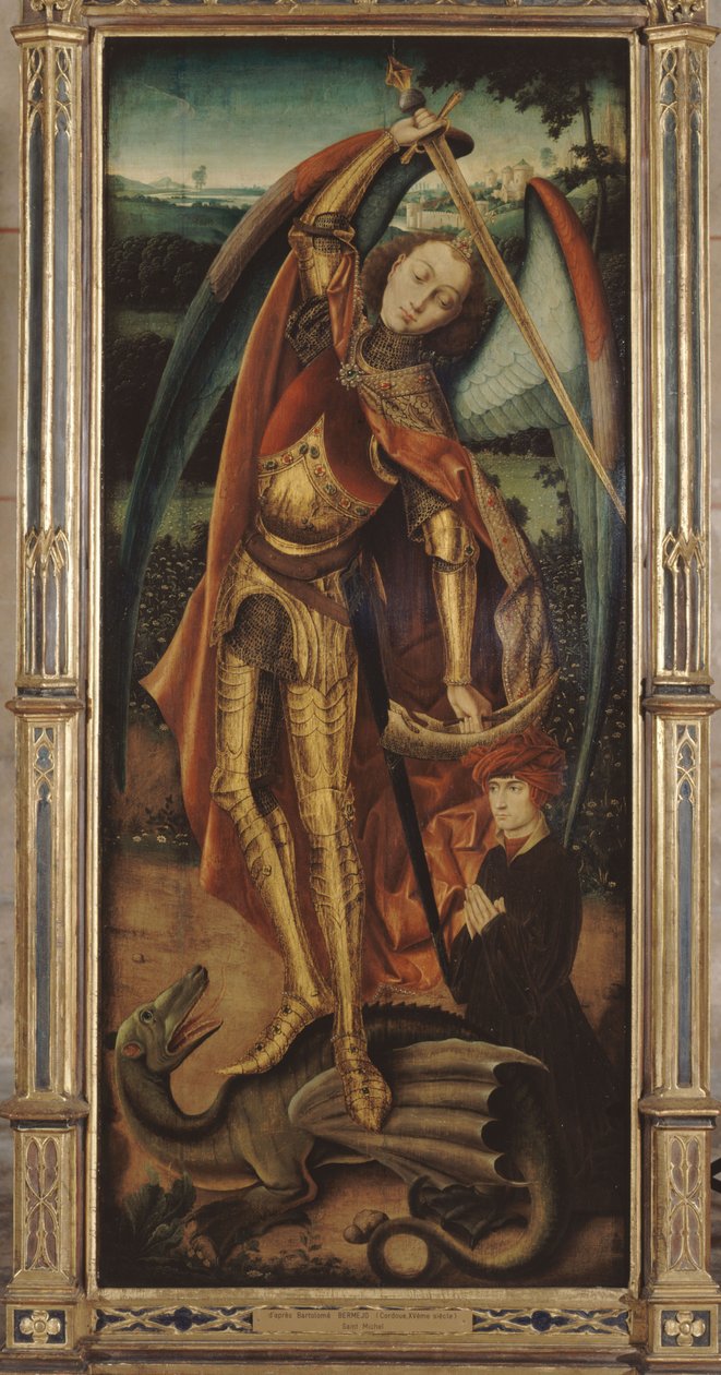 Francia: Saint Michel terrassant le dragon alkotó: anonymous 