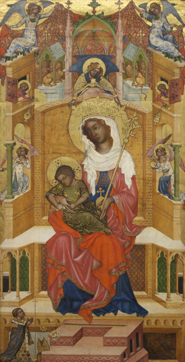 Német: Mária a gyermekkel (Glatzer Madonna) Glatz Madonna (Glatz Madonna) alkotó: anonymous 