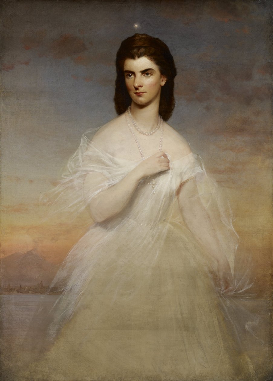 Mária Zsófia nápolyi királyné portréja alkotó: Franz Xaver Winterhalter