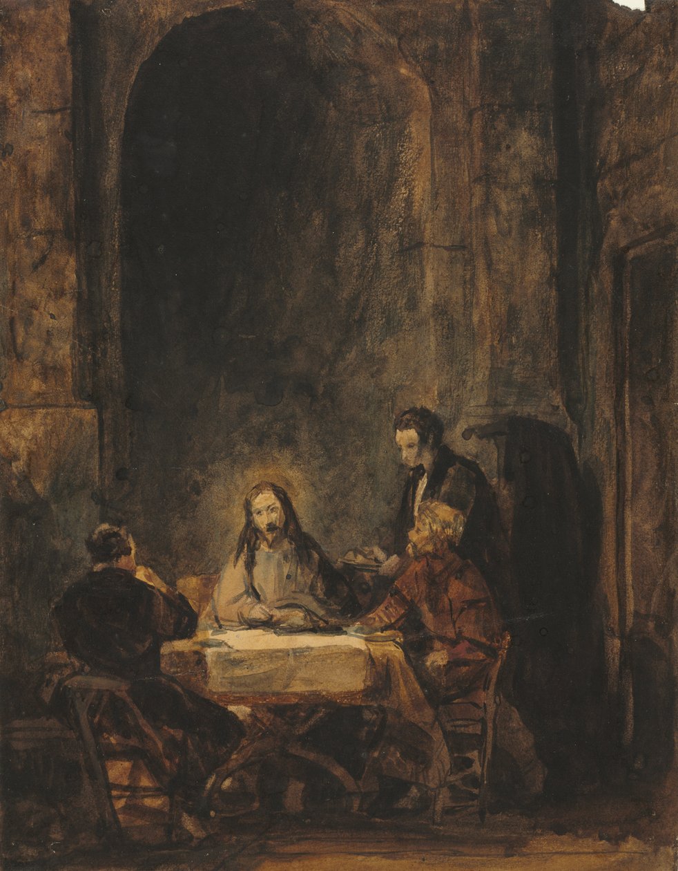 Krisztus Emmausban alkotó: attributed to Benjamin West