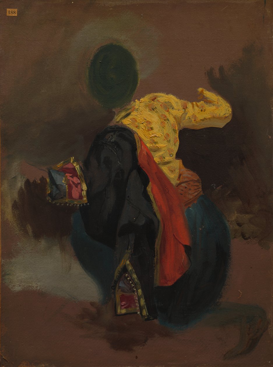 Török viseletű figura alkotó: attributed to Eugène Delacroix