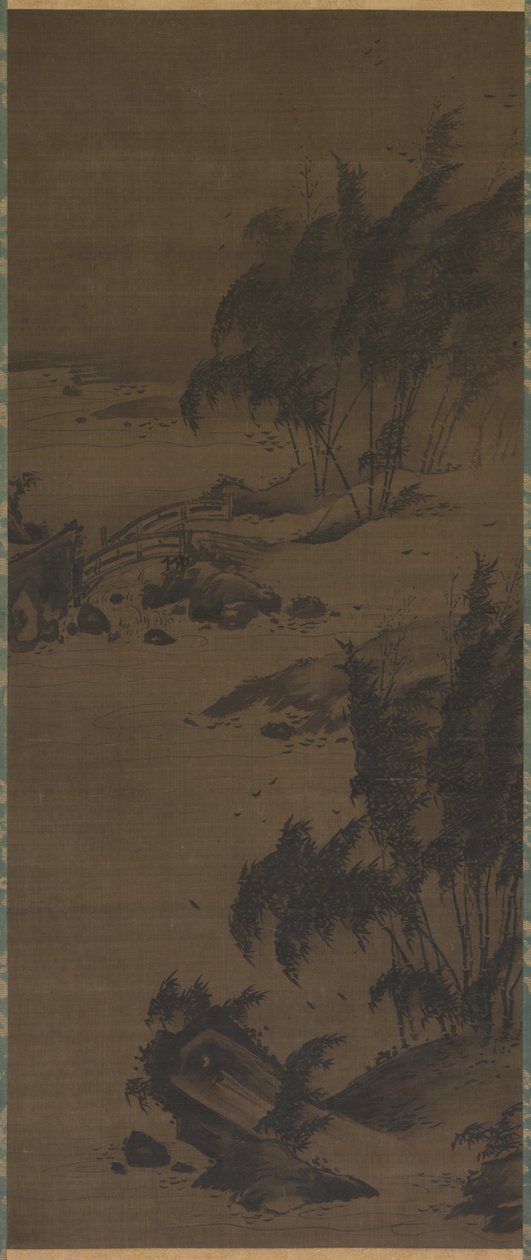 Bambusz a szélben alkotó: attributed to Genga