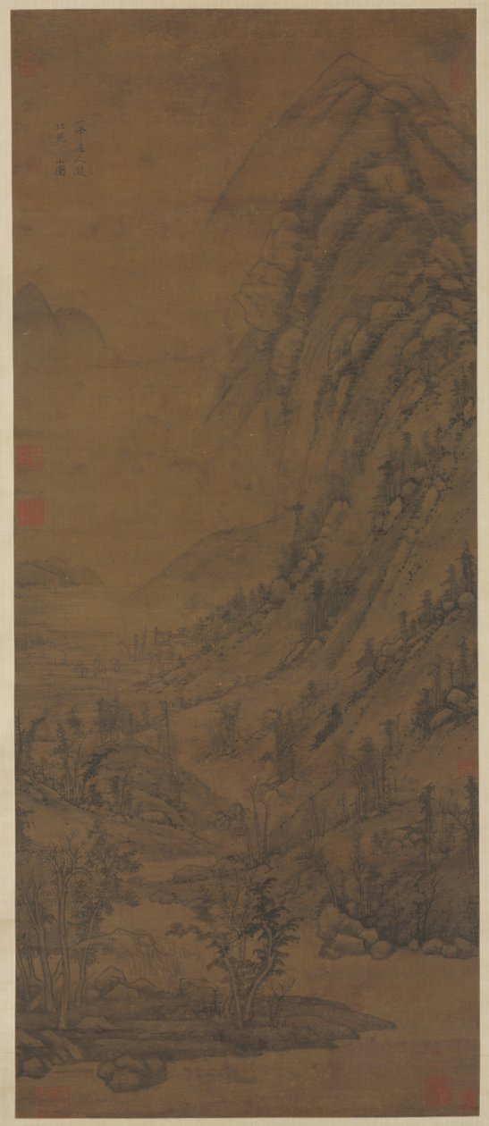 Nyári hegyek (Dong Yuan után [aktív a 937-975 hirdetésről]) alkotó: attributed to Huang Gongwang