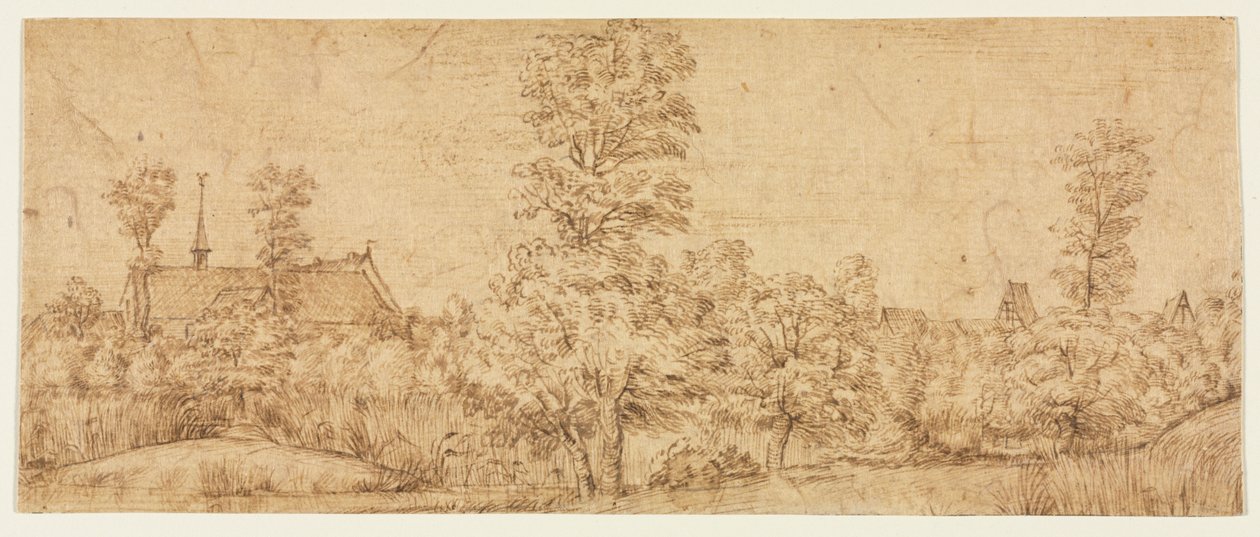 Fák a falu előtt alkotó: attributed to Jan Lievens