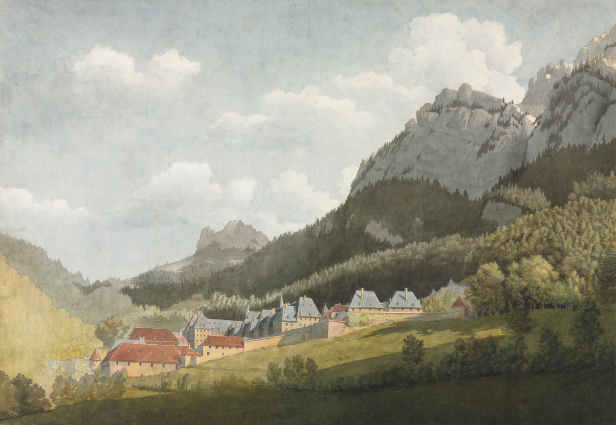 A Grande Chartreuse tája alkotó: attributed to Jean Lubin Vauzelle