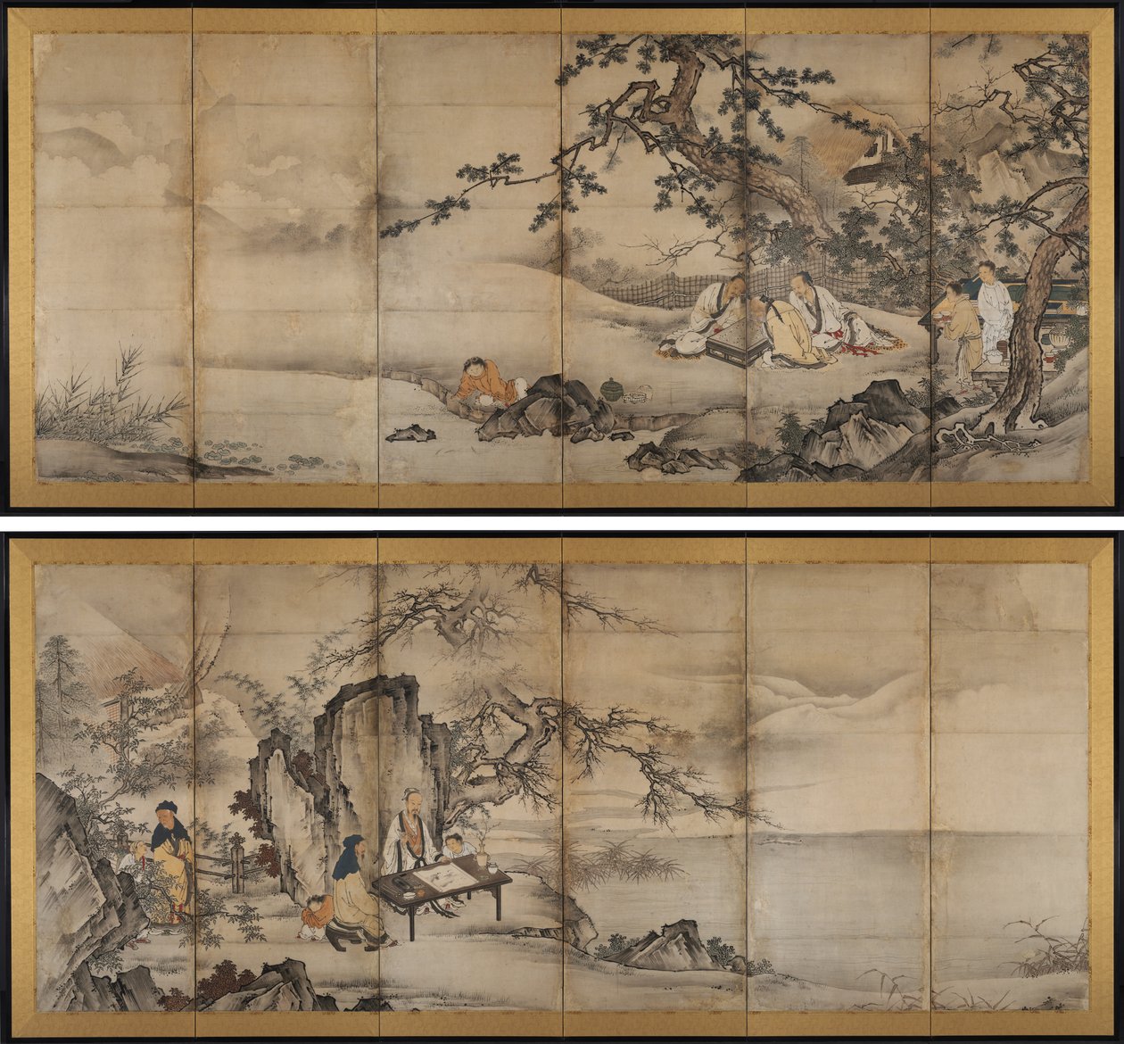 A négy teljesítmény alkotó: attributed to Kano Shōei