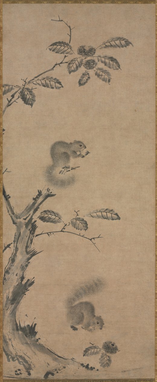 Mókusok a gesztenyefán alkotó: attributed to Louis Philippe Mouchy