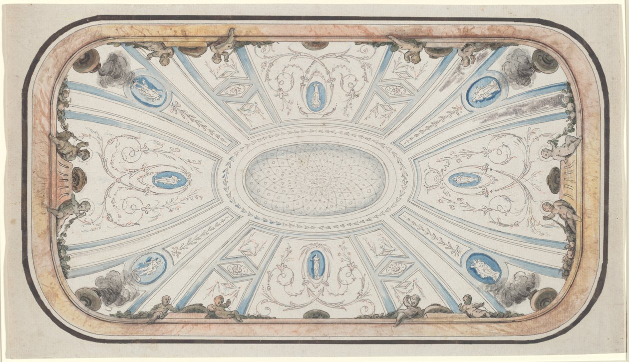 Mennyezet kialakítása alkotó: attributed to Mauro Antonio Tesi