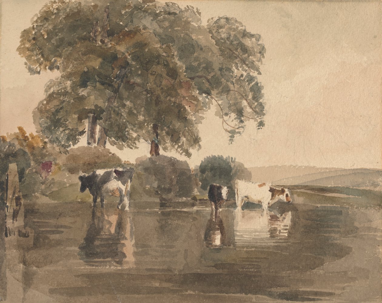Tehenek a medencében alkotó: attributed to Peter DeWint