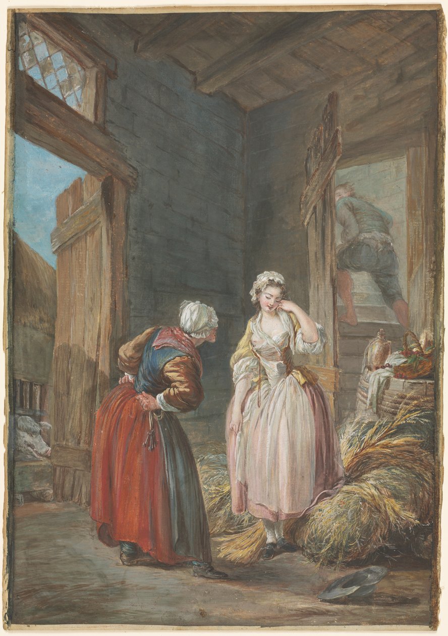 A meglepett szerelmesek alkotó: attributed to Pierre Antoine Baudouin