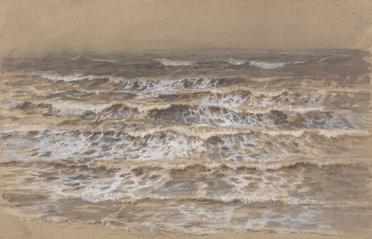 A hullámok tanulmányozása alkotó: attributed to Samuel Palmer