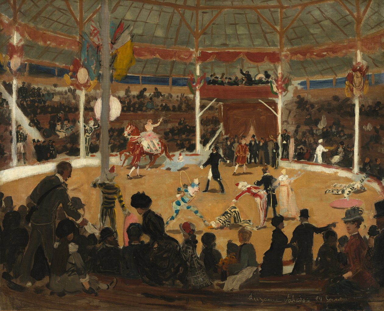A cirkusz alkotó: attributed to Suzanne Valadon
