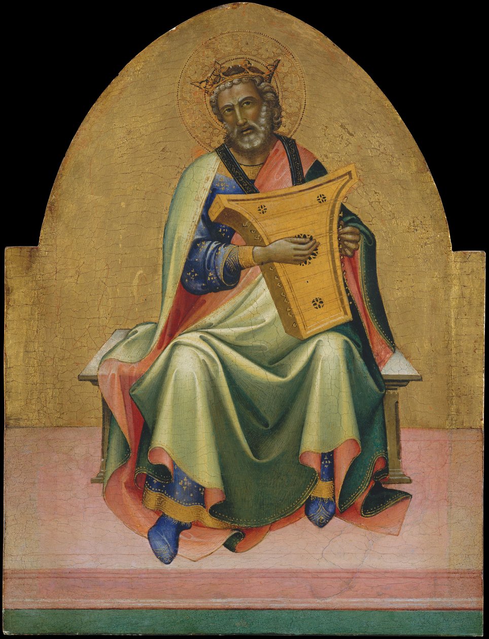 Dávid, 1408-10 körül (tempera, fa, arany alapon) alkotó: c.1370 1425 Lorenzo Monaco