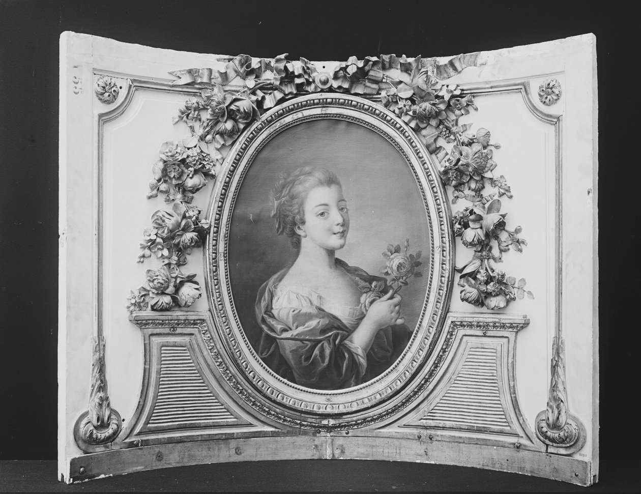 Nő rózsával, 1770-90. alkotó: ca. 1775 . French Painter