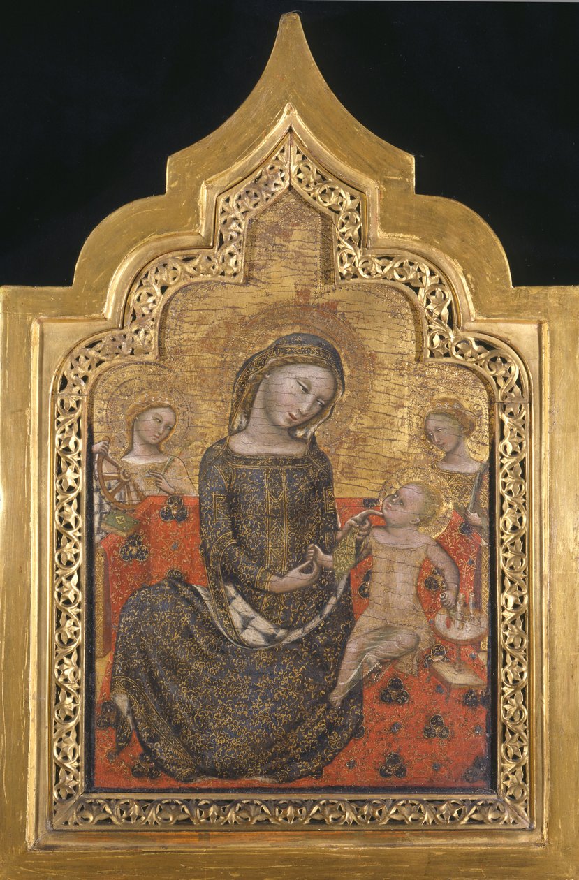 Az alázat Madonnája alkotó: called Vitale da Bologna Vitale degli Equi