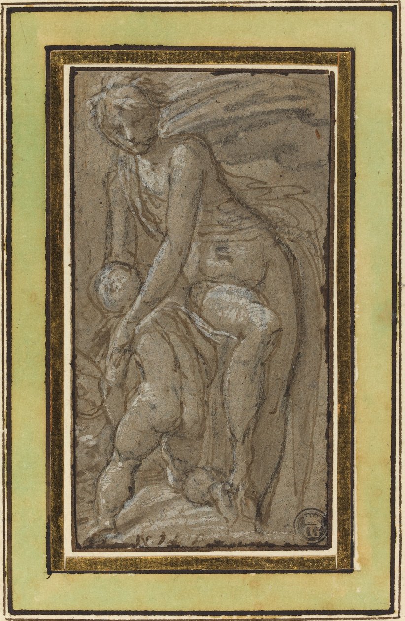 Akt Puttóval alkotó: called Bertoia Jacopo Zanguidi