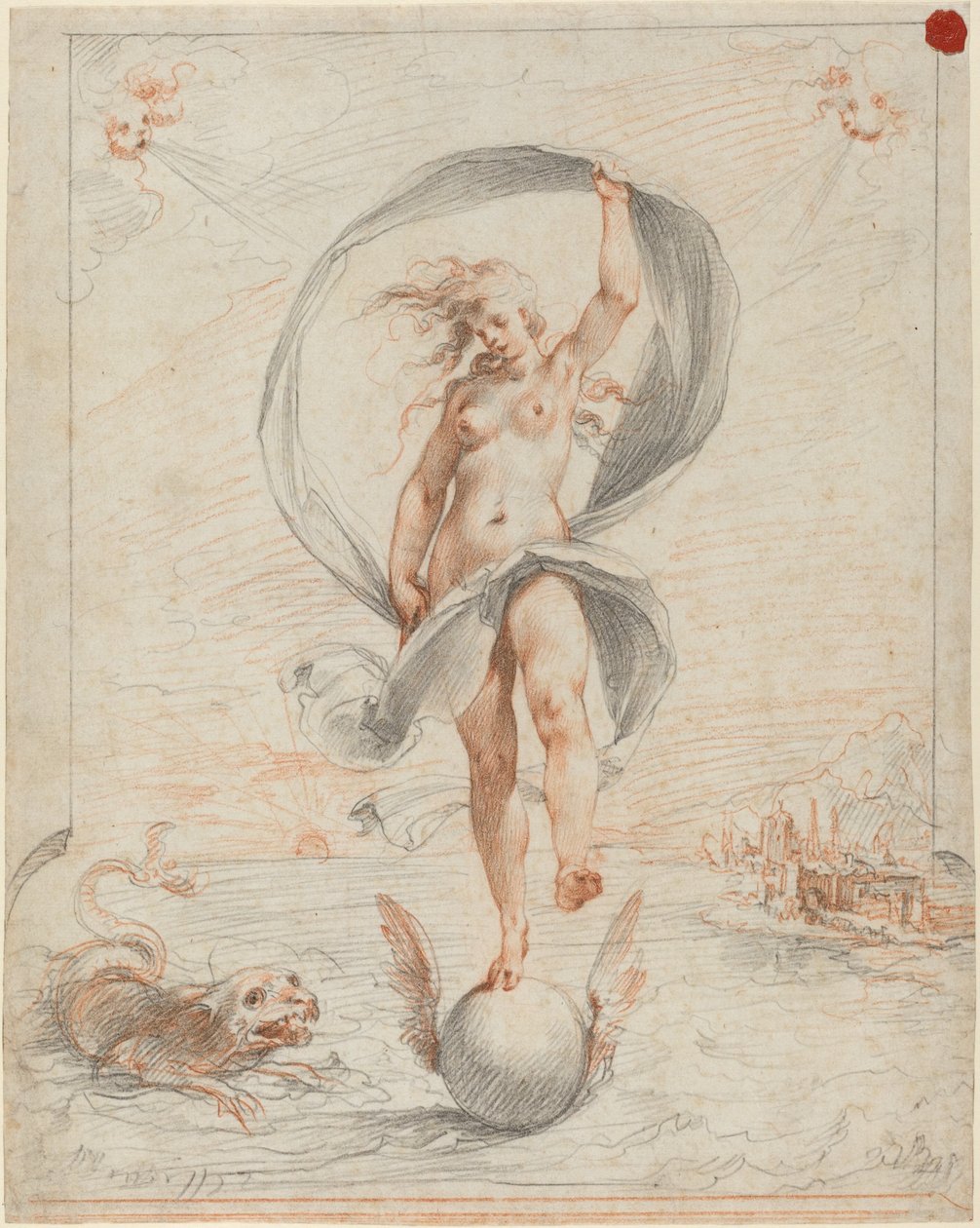 Allegorikus ábra alkotó: called Cavaliere d