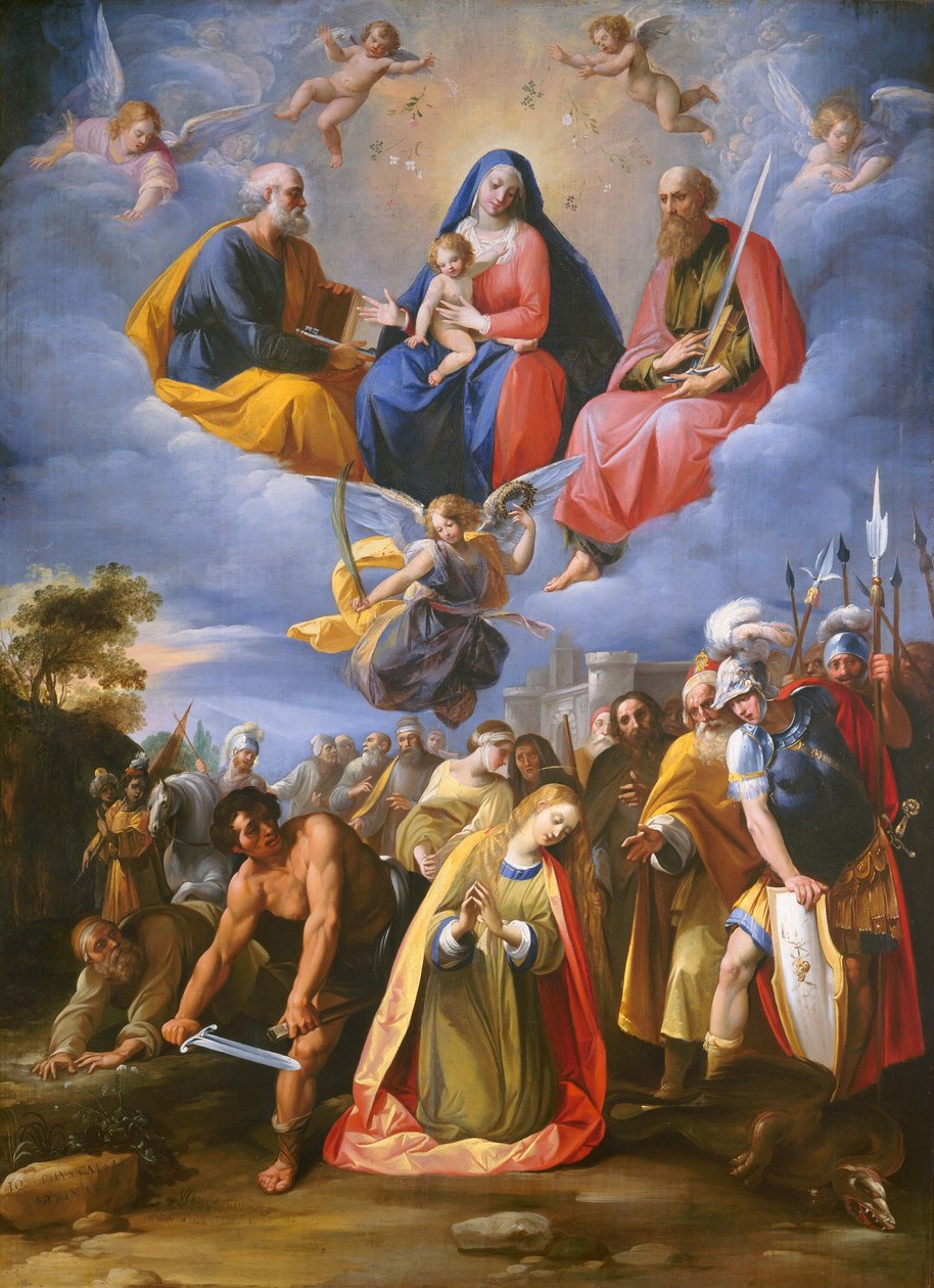 Szent Margit mártíromsága alkotó: called Cavaliere d