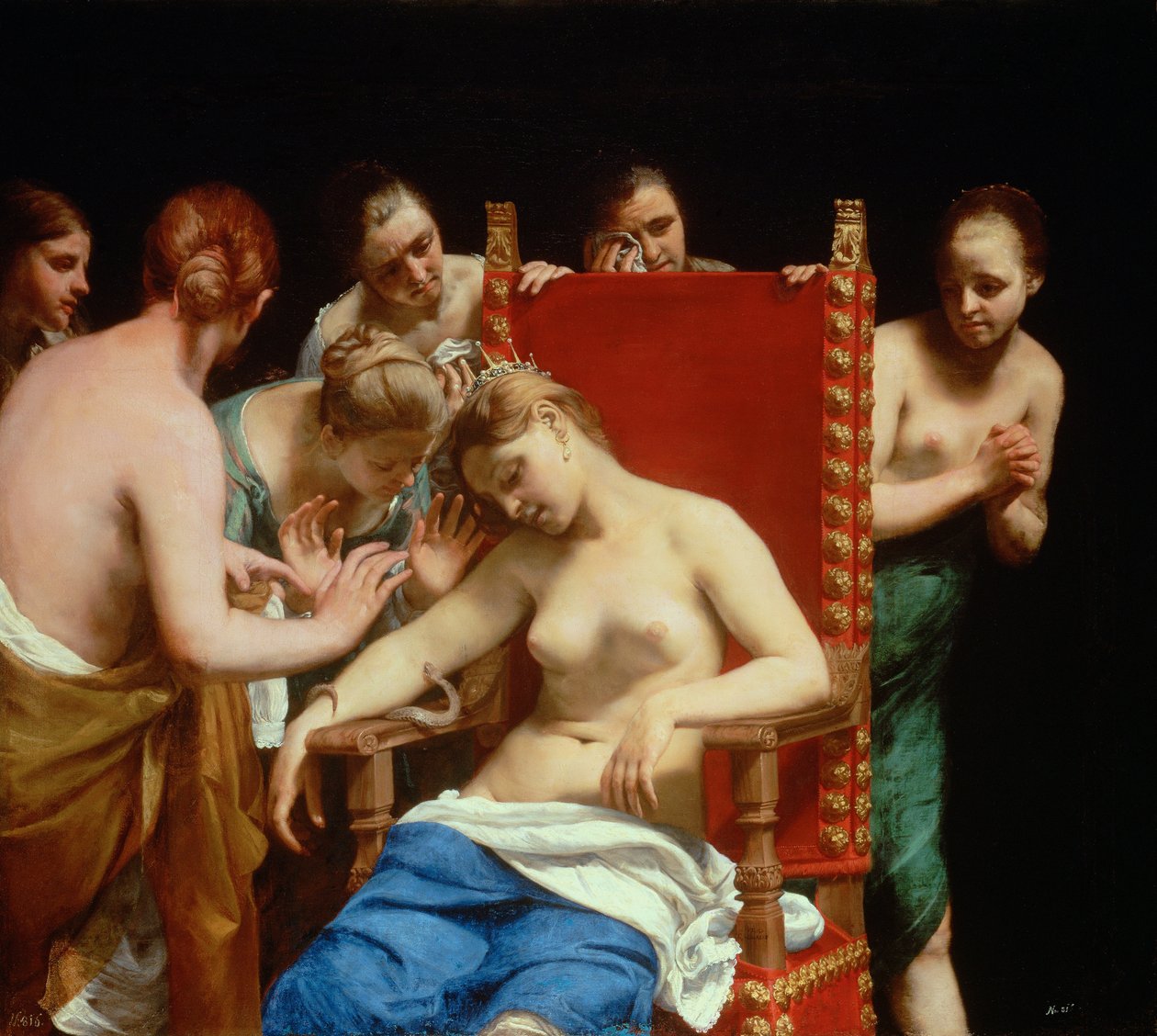 Kleopátra halála alkotó: called Guido Canlassi Guido Cagnacci