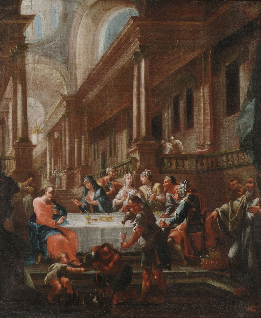 Az esküvő Kánában alkotó: circle of Chrysostomus Winck