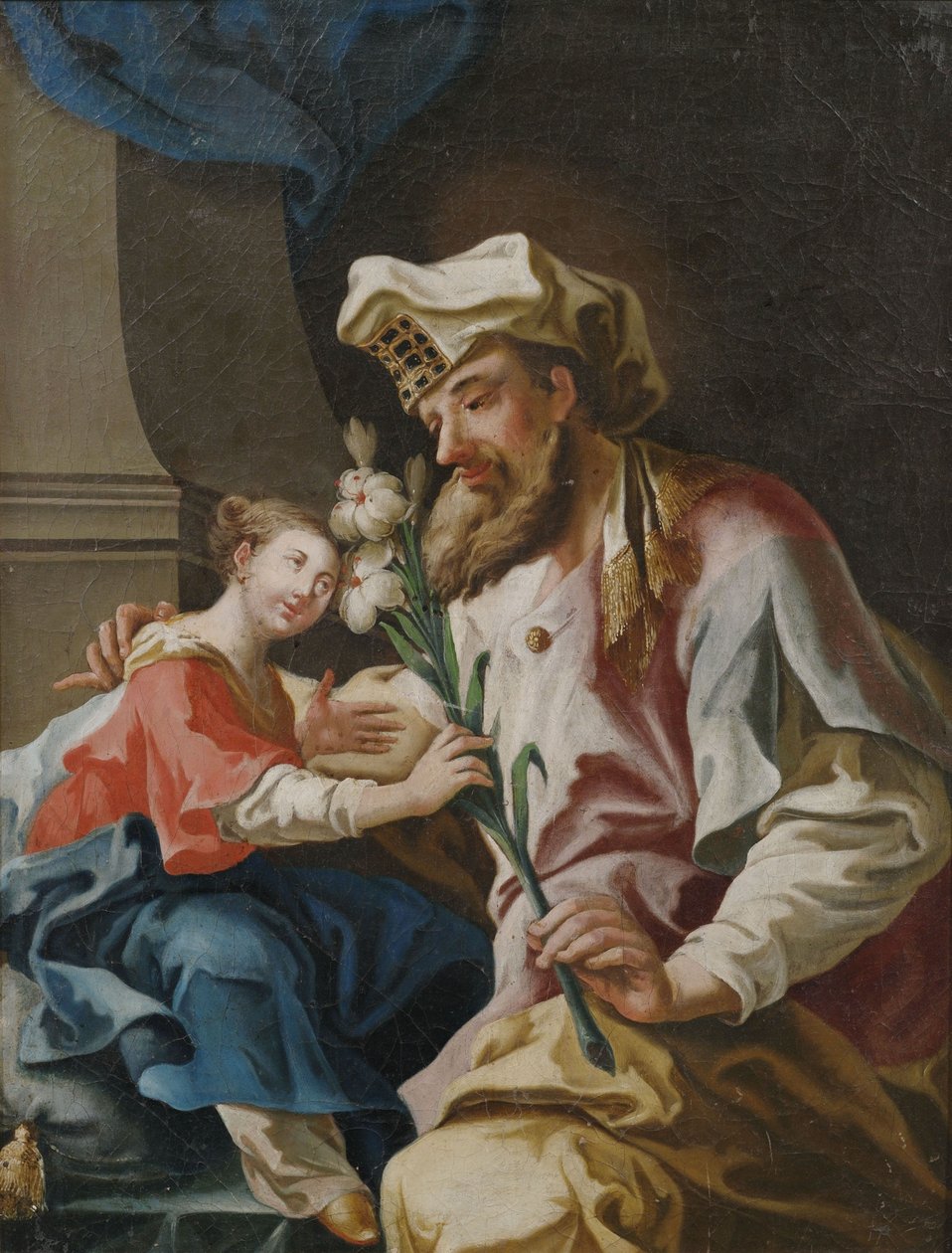 Mária és Zakariás főpap alkotó: circle of Franz Joseph Spiegler