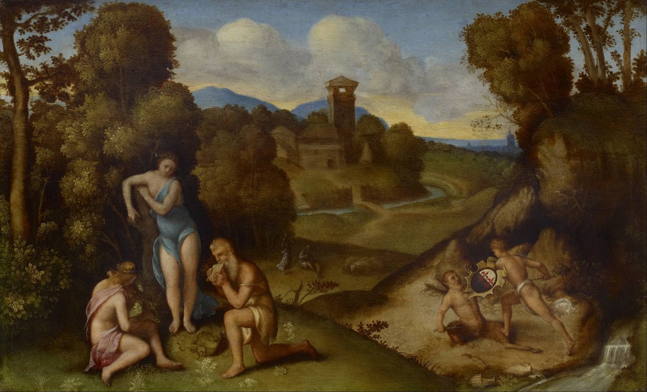 Allegória alkotó: circle of Giorgione