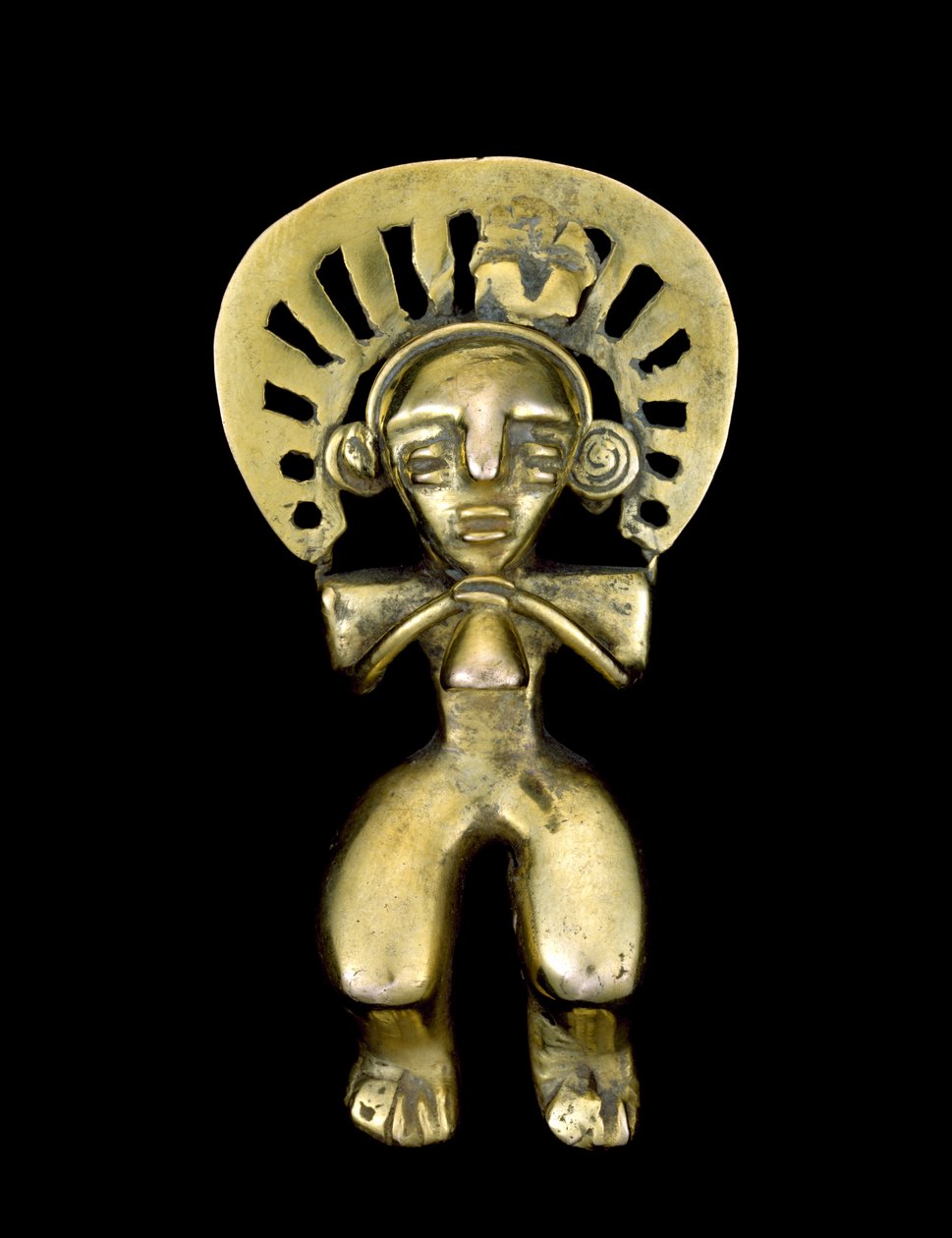 Egy sámán medál alkotó: civilization Quimbaya
