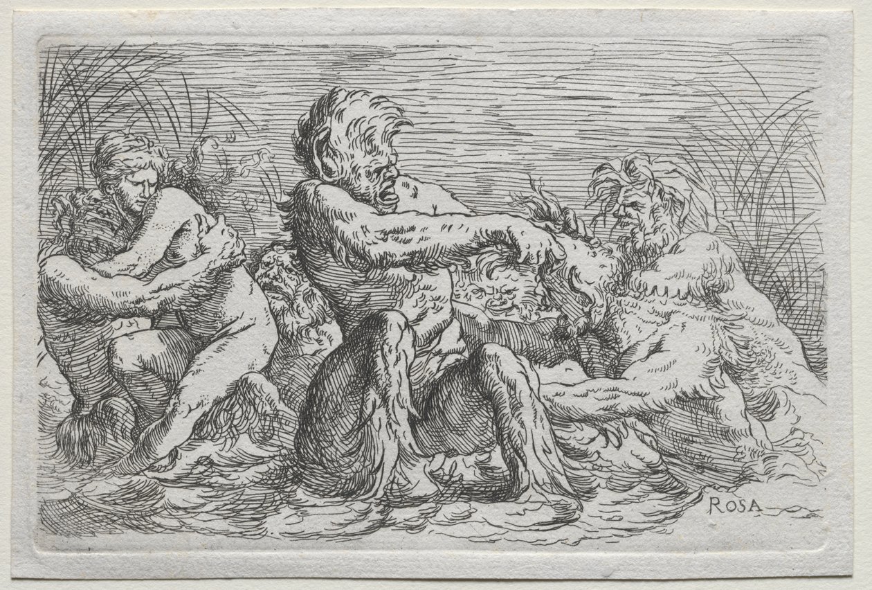 Folyóistenek alkotó: copy after Salvator Rosa