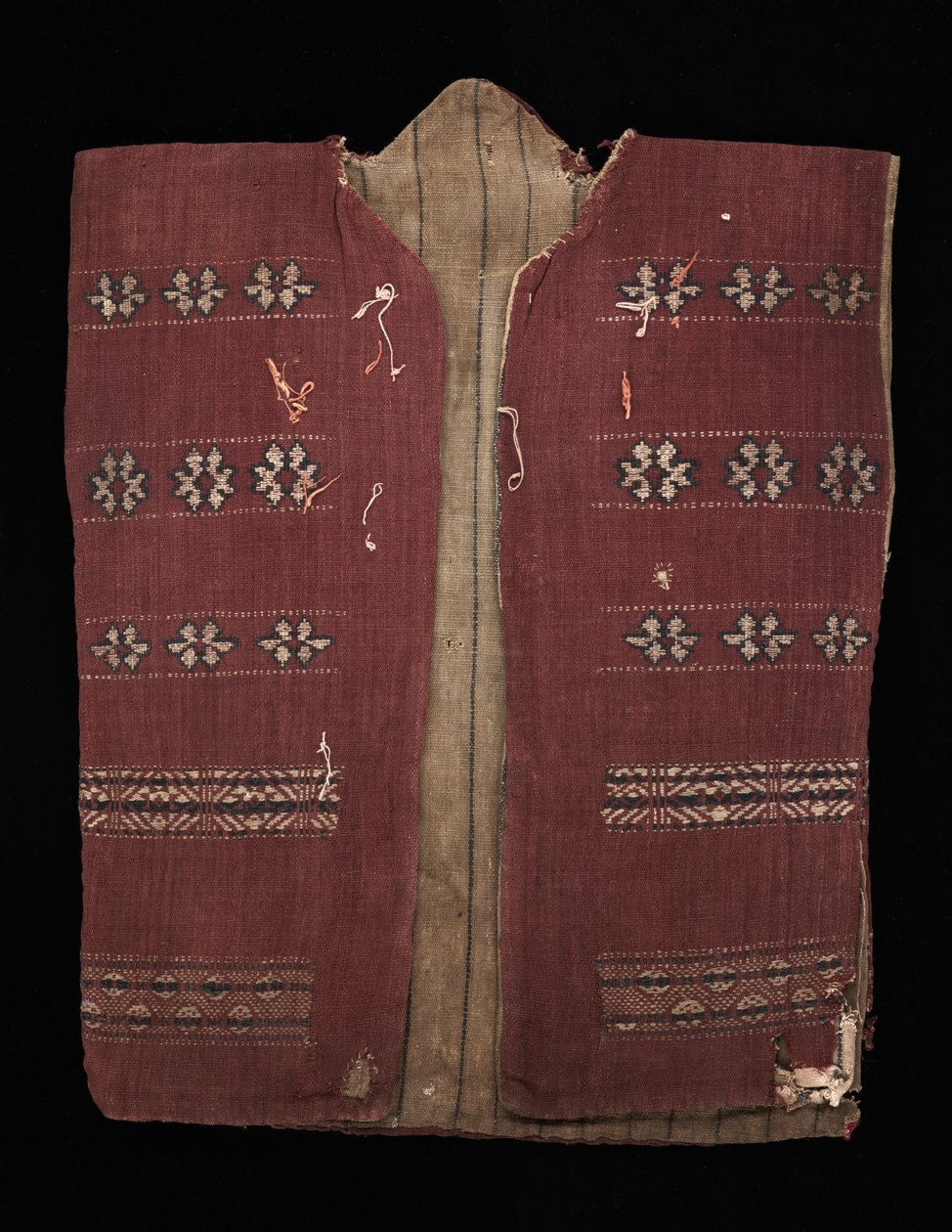 Fejvadász dzseki (baju kirai), 1825-75 körül (házi szőtt pamut) alkotó: culture Iban