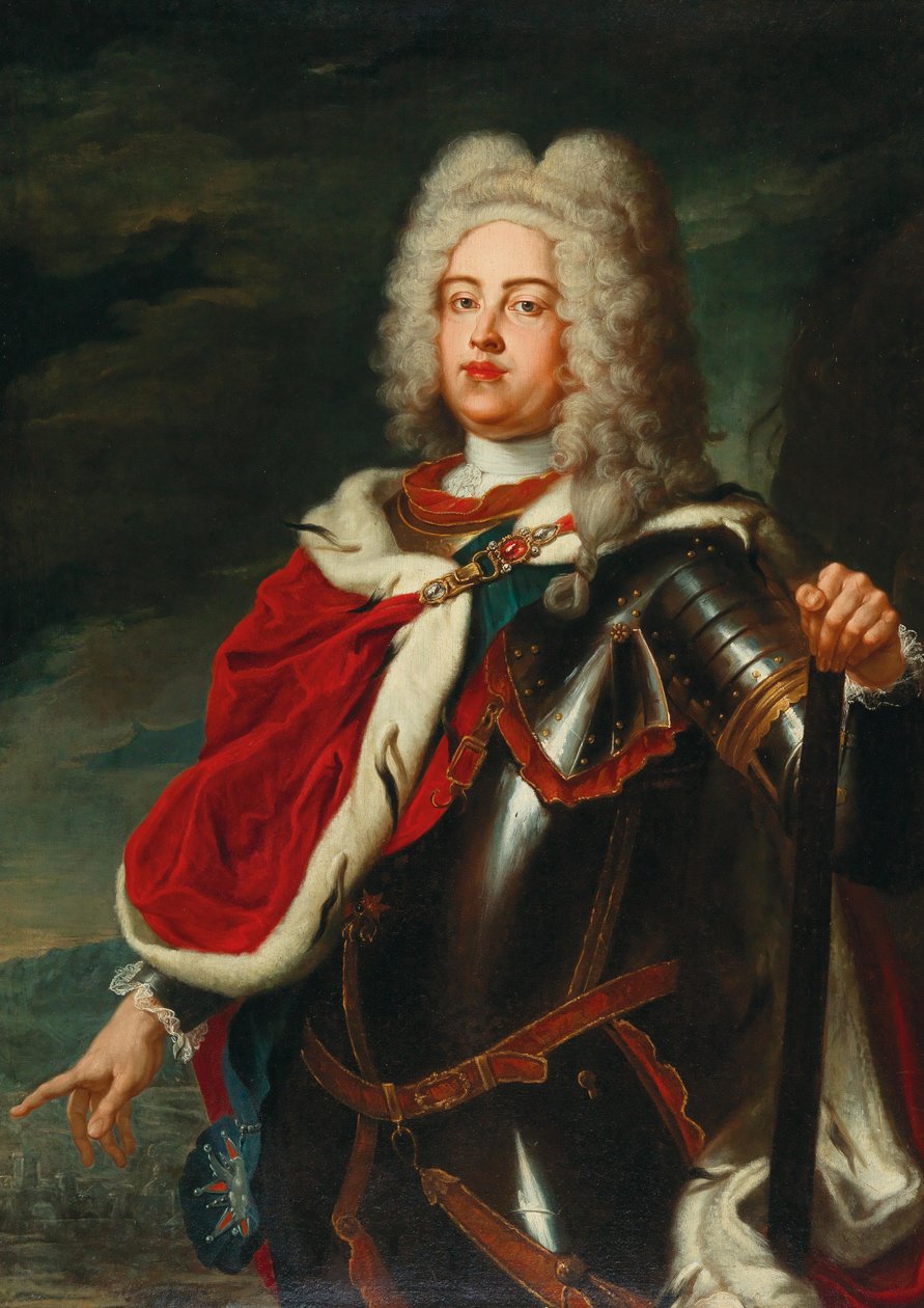 II. Frigyes Augustus, Szászország választófejedelme és a leendő III. Augustus lengyel király, mint koronaherceg. alkotó: Ádam Mányoki