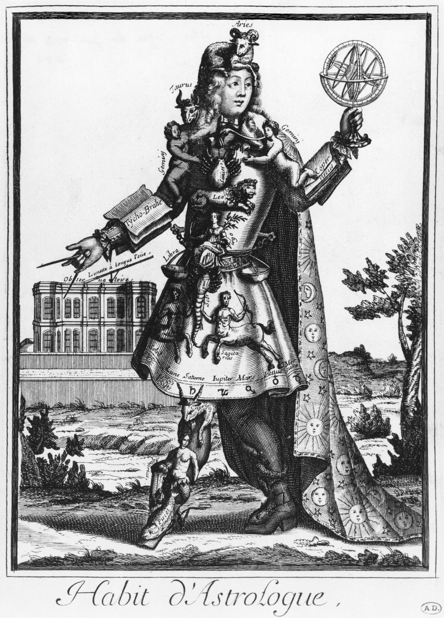 Jelmez egy asztrológusnak alkotó: Nicolas II de Larmessin
