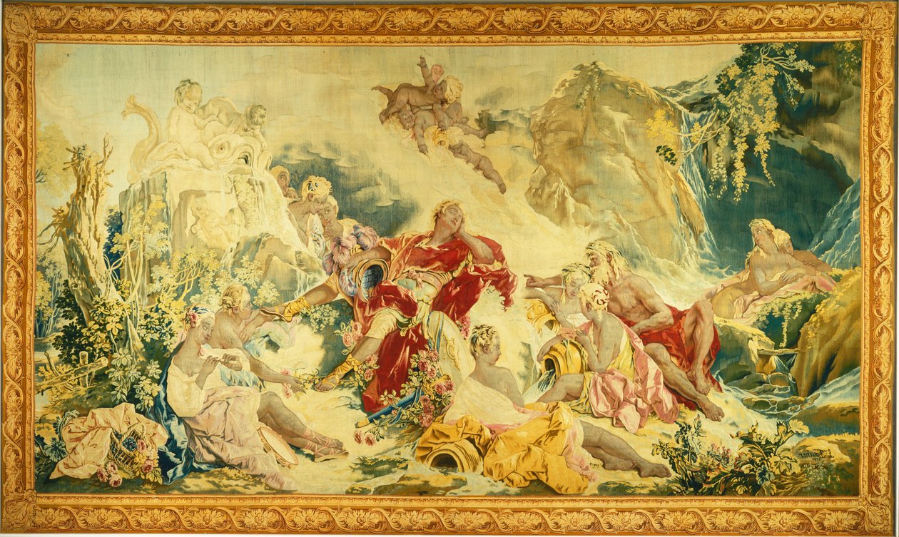 Rinaldo álma alkotó: design and cartoon by François Boucher; woven under the direction of Jean Baptiste Oudry and Nicolas Besnier at
